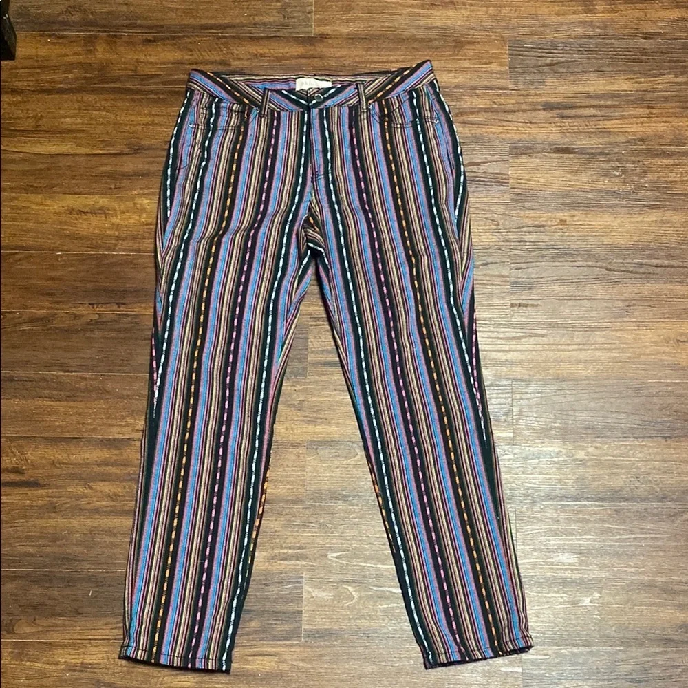 Philosophy Striped Multicolor Pants Size 8 - Picture 1 of 6